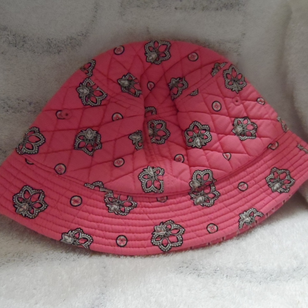 Vera Bradley sun hat in retired pink bandana